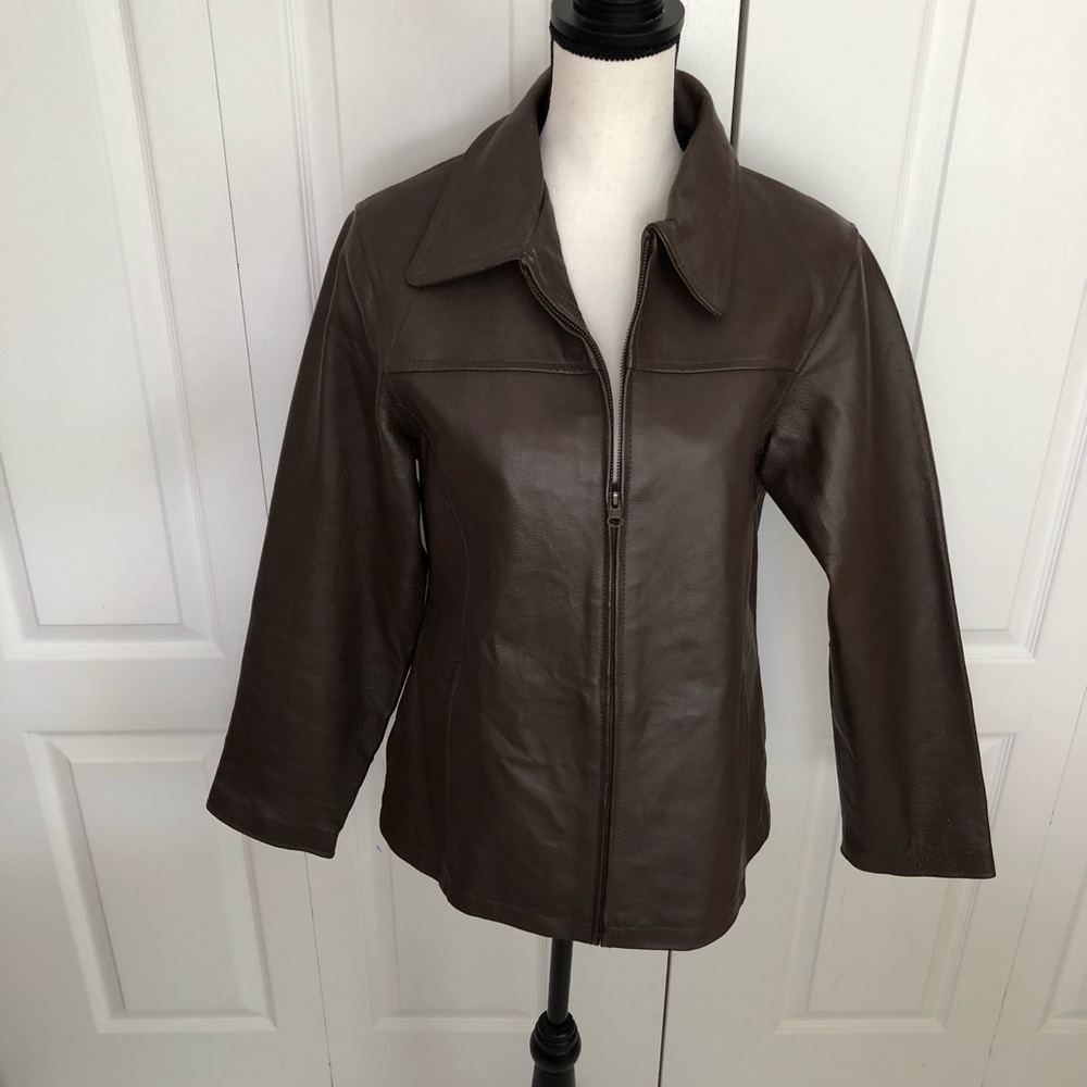 M.I.C. Studio | Brown Leather Jacket